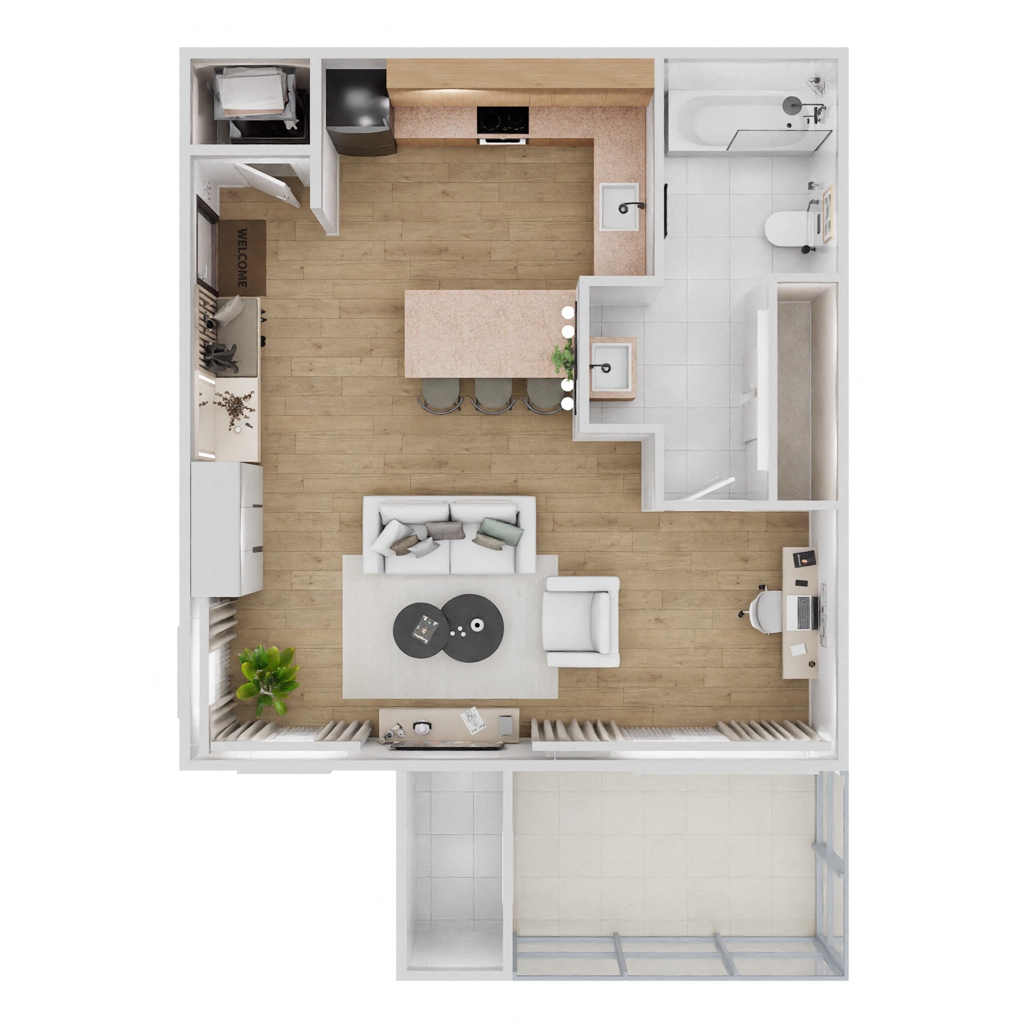 E1 floor plan